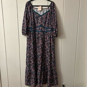 BloomChic Floral V-Neck Dress